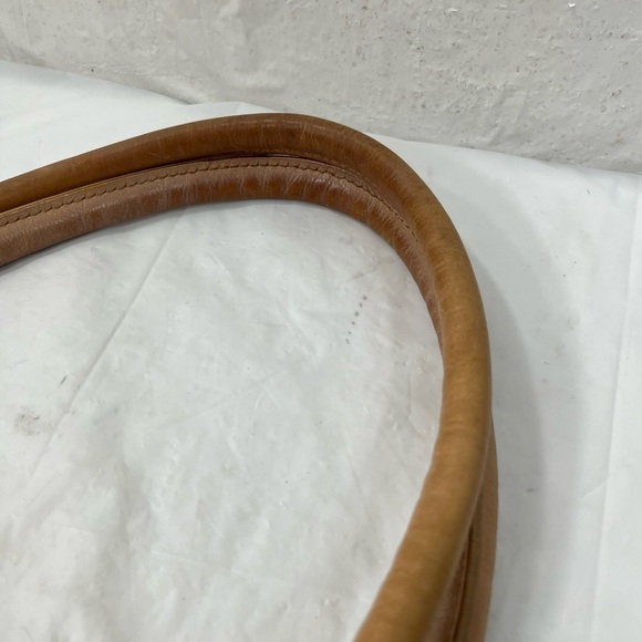 J.Jill Leather Scalloped Trim Tote Tan - Picture 4 of 13